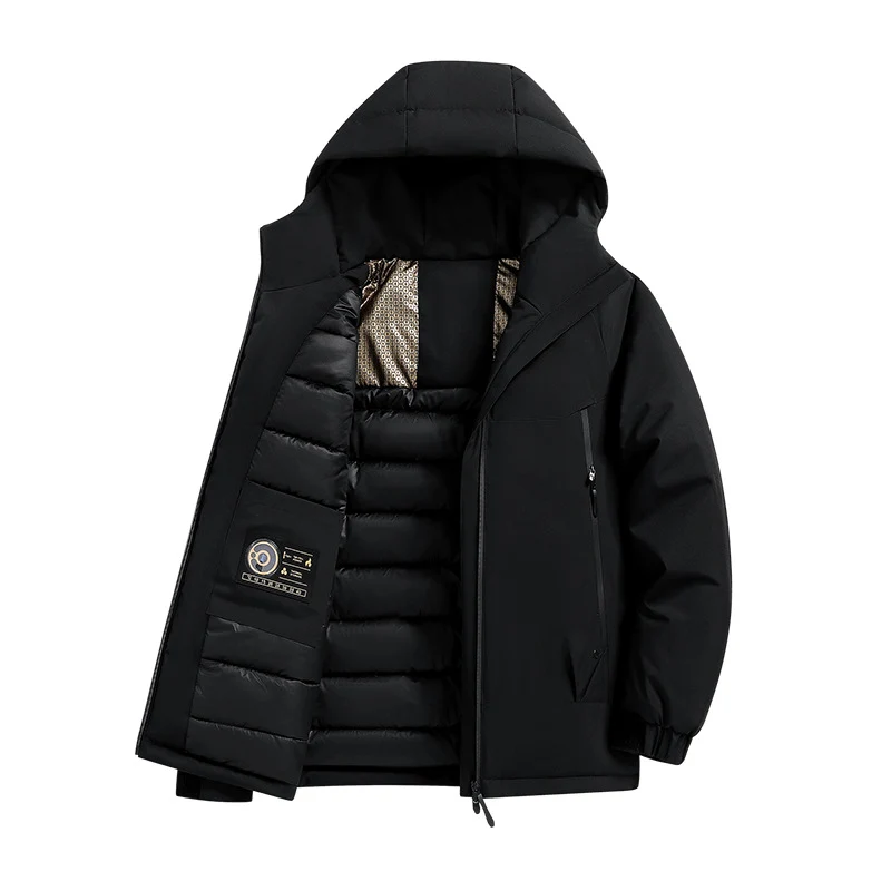 Herren Isolierte Softshell-Parka mit technischer Kapuze, winddichter Außenhülle und Innentaschen Nord Taschen