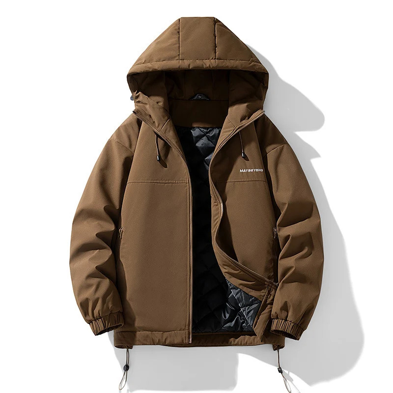 Herren wasserabweisende gefütterte Kapuzenjacke mit Thermostepp-Innenlage Nord Taschen