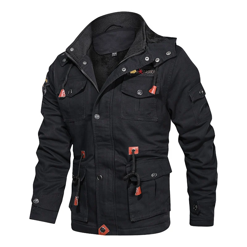 Herren Utility-Parka mit Teddyfutter und Mehrfachtaschen Nord Taschen