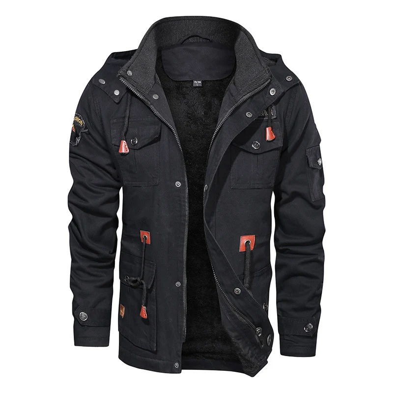 Herren Utility-Parka mit Teddyfutter und Mehrfachtaschen Nord Taschen