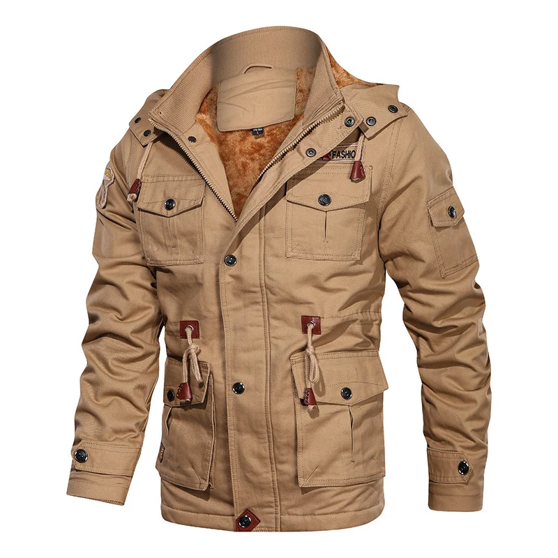 Herren Utility-Parka mit Teddyfutter und Mehrfachtaschen Nord Taschen
