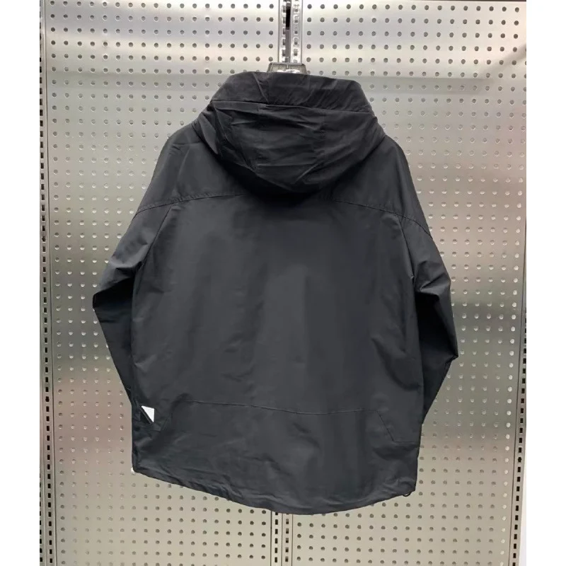 Herren Leichte Utility-Jacke mit Kapuze, mehreren Pattentaschen und verdecktem Reißverschluss Nord Taschen