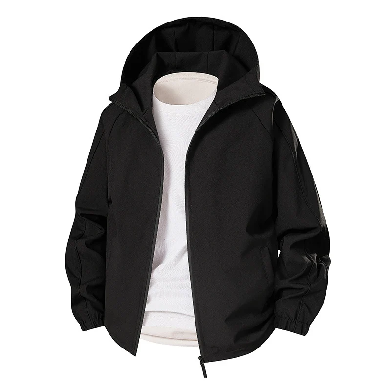 Herren Leichte Softshell-Outdoorjacke mit Kapuze, elastischen Bündchen und durchgehendem Reißverschluss Nord Taschen