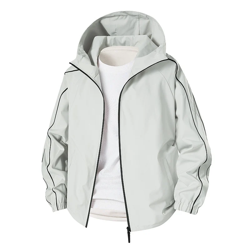 Herren Leichte Softshell-Outdoorjacke mit Kapuze, elastischen Bündchen und durchgehendem Reißverschluss Nord Taschen