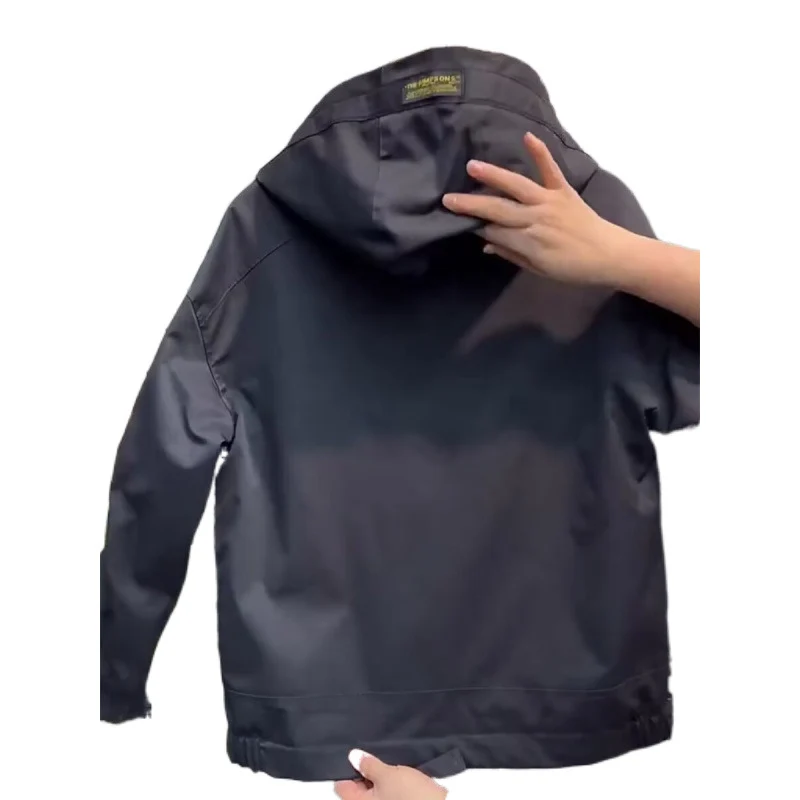 Herren Leichte Kapuzenjacke im Utility‑Stil mit Innenorganisation und Frontreißverschluss Nord Taschen