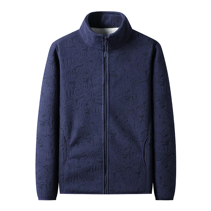 Damen Fleecejacke mit durchgehendem Reißverschluss und floraler Jacquard-Struktur Nord Taschen