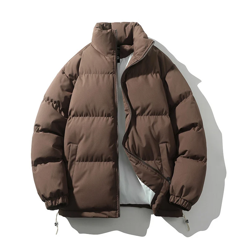Unisex Wattierte Stepp-Übergangsjacke mit hohem Kragen und verstellbarem Saum Nord Taschen