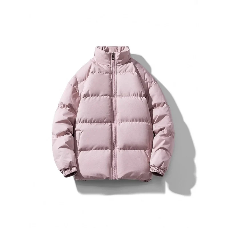 Unisex Leichte gesteppte Daunenoptik Pufferjacke mit Stehkragen und Zwei-Wege-Reißverschluss Nord Taschen