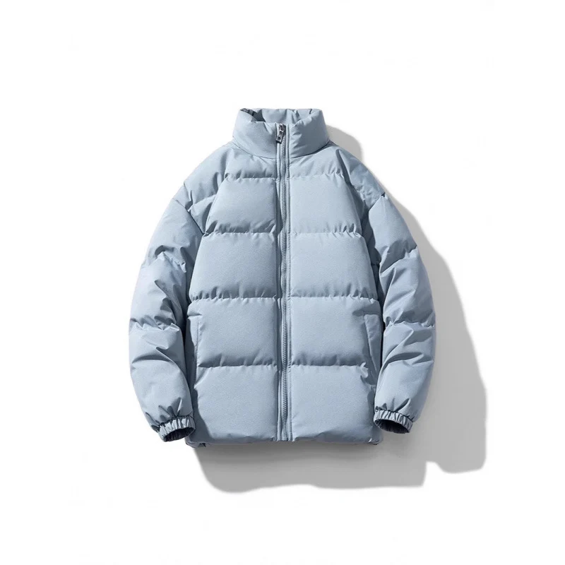 Unisex Leichte gesteppte Daunenoptik Pufferjacke mit Stehkragen und Zwei-Wege-Reißverschluss Nord Taschen