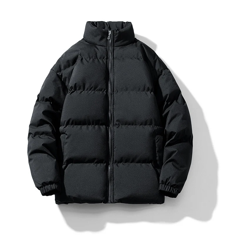Unisex Leichte gesteppte Daunenoptik Pufferjacke mit Stehkragen und Zwei-Wege-Reißverschluss Nord Taschen