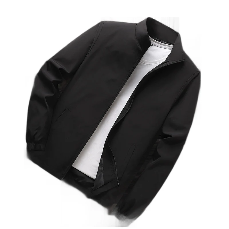 Herren Leichte Windbreaker‑Übergangsjacke mit Stehkragen, elastischen Bündchen und verdecktem Reißverschluss Nord Taschen