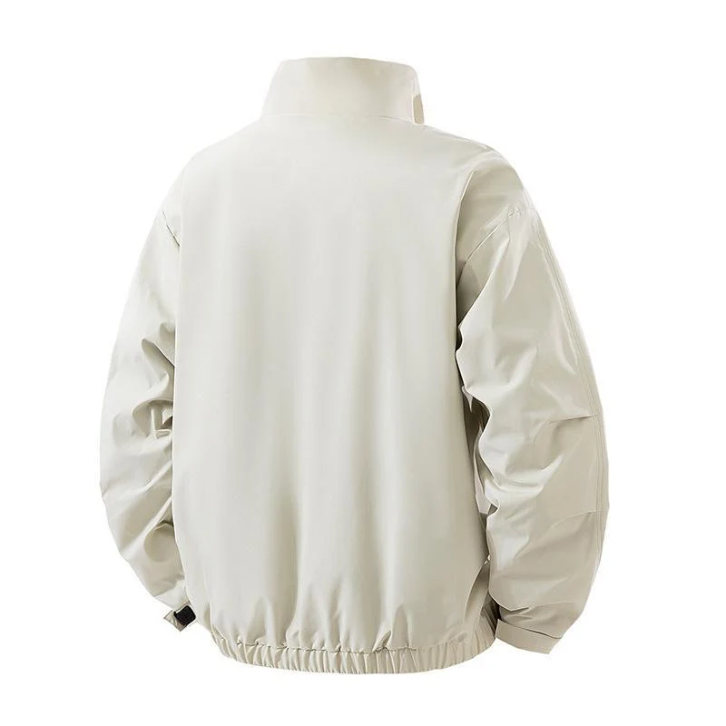 Herren Leichte technische Freizeitjacke mit Stehkragen, verdecktem Reißverschluss und elastischem Saum Nord Taschen
