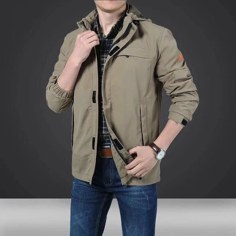 Herren leichte technische Fieldjacke mit Mehrzwecktaschen und verstellbarem Saum Nord Taschen