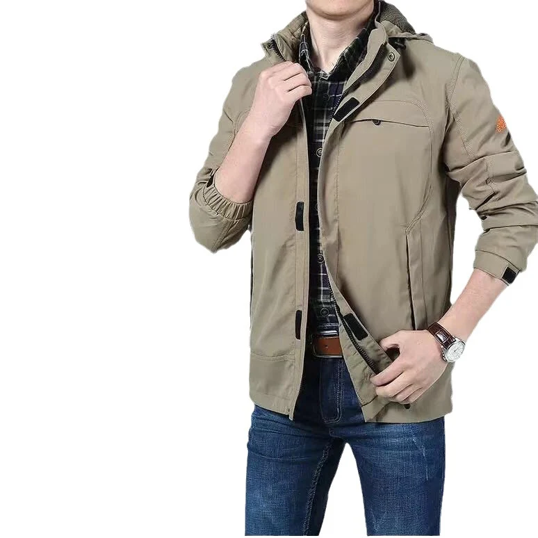 Herren leichte technische Fieldjacke mit Mehrzwecktaschen und verstellbarem Saum Nord Taschen