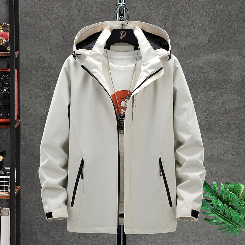 Herren Leichte Softshell-Outdoorjacke mit Kapuze, wind- und wasserabweisender Oberfläche Nord Taschen