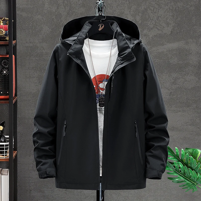 Herren Leichte Softshell-Outdoorjacke mit Kapuze, wind- und wasserabweisender Oberfläche Nord Taschen