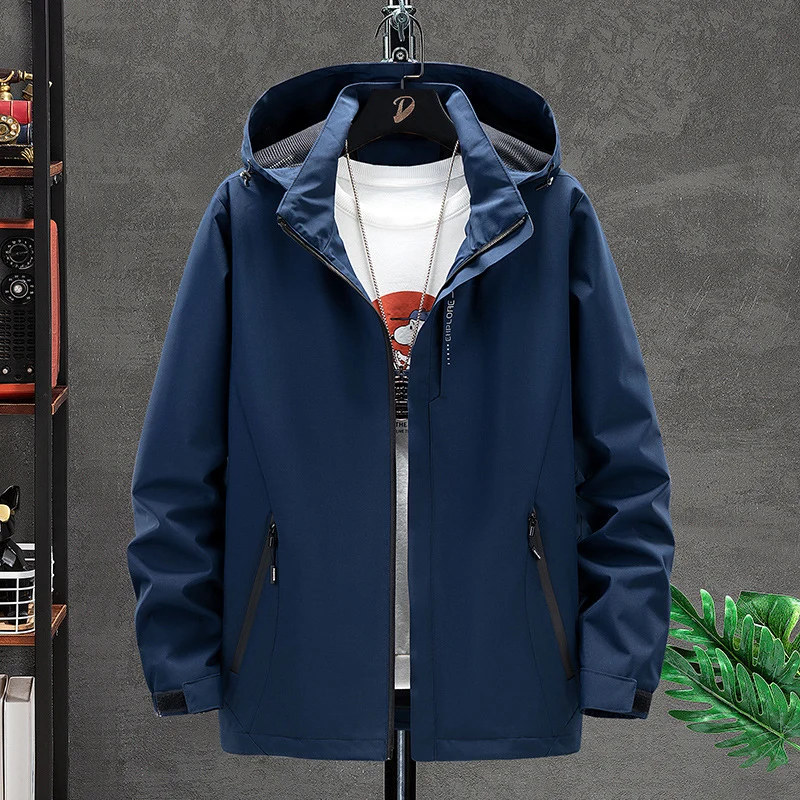 Herren Leichte Softshell-Outdoorjacke mit Kapuze, wind- und wasserabweisender Oberfläche Nord Taschen