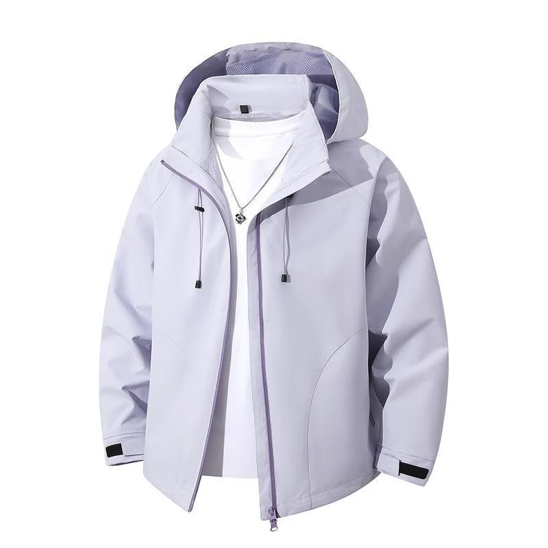 Herren Leichte Softshell-Kapuzenjacke mit verstellbarer Kapuze und wind- sowie wasserabweisender Membran Nord Taschen