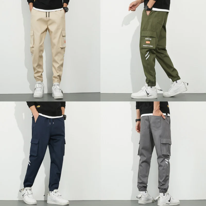 Herren Urbanes Camouflage-Jogger mit Utility-Taschen und elastischem Knöchelsaum Nord Taschen