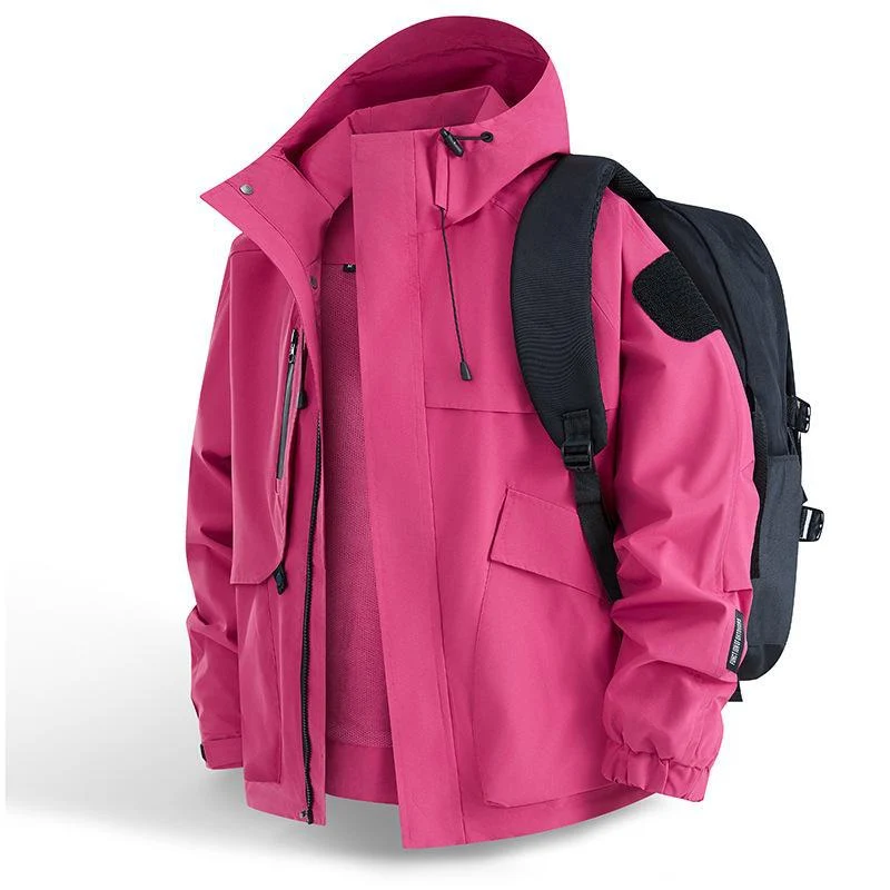 Herren Urbaner wetterabweisender Kapuzenparka mit Multifunktionstaschen und Mesh-Innenfutter Nord Taschen