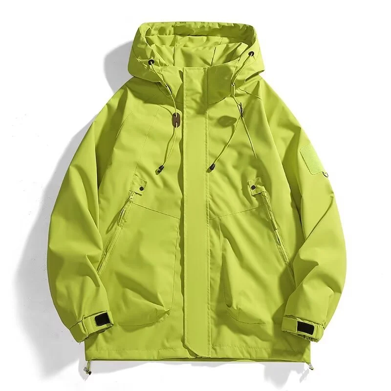 Herren Urbaner Utility-Softshellparka mit Kordelzug, Velcro-Ärmeln und verdeckten Reißverschlüssen Nord Taschen