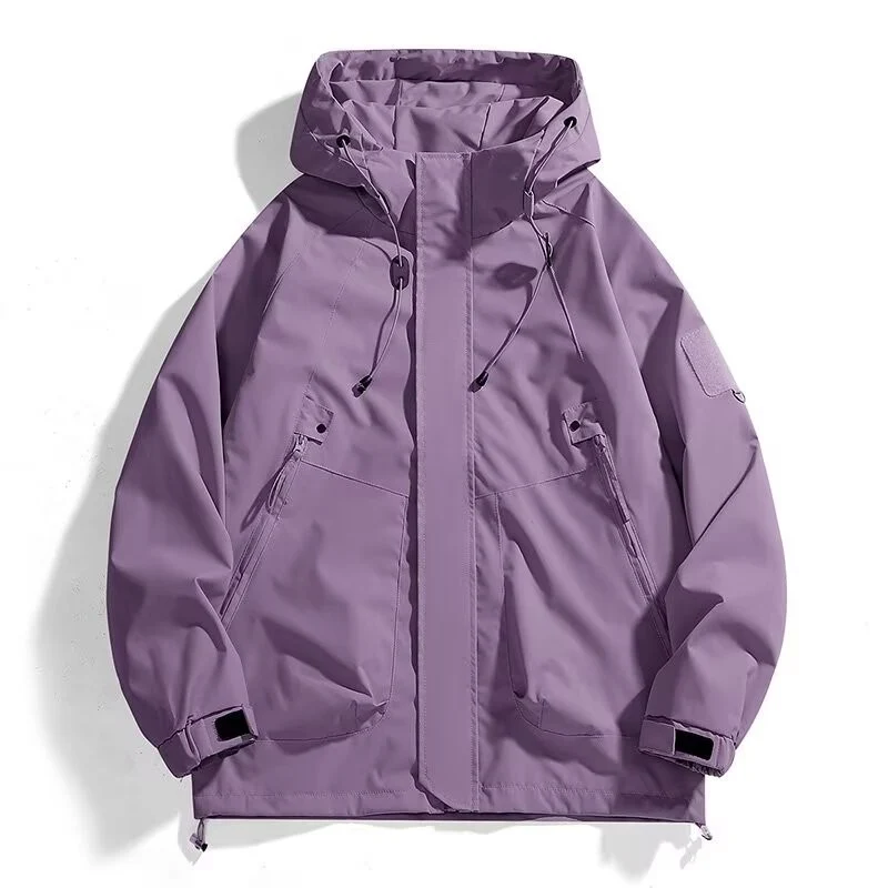 Herren Urbaner Utility-Softshellparka mit Kordelzug, Velcro-Ärmeln und verdeckten Reißverschlüssen Nord Taschen