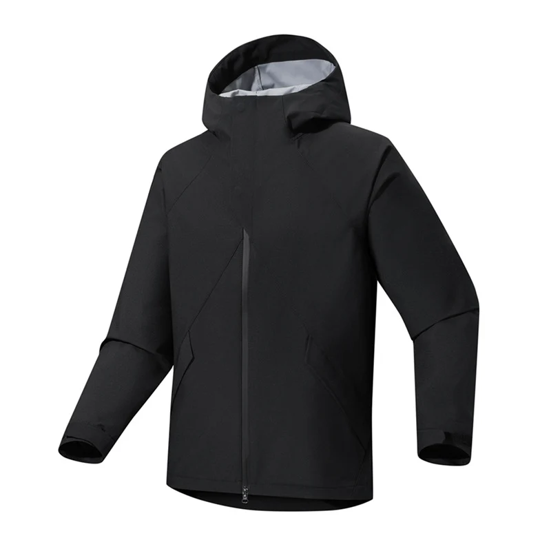 Herren Urbaner Softshell-Trekkingparka mit nahtversiegelter Wetterschutzmembran und anatomischer Kapuze Nord Taschen