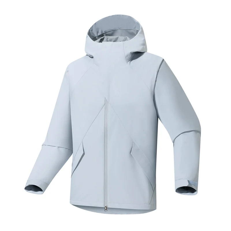 Herren Urbaner Softshell-Trekkingparka mit nahtversiegelter Wetterschutzmembran und anatomischer Kapuze Nord Taschen