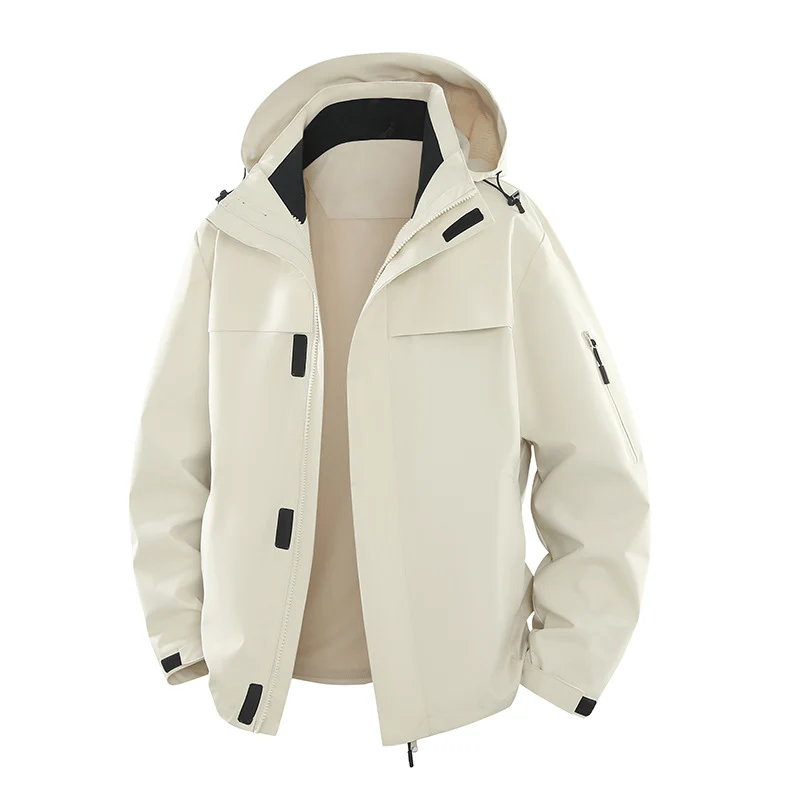 Herren Urbaner Softshell-Outdoorblouson mit Kapuze, verdecktem Reißverschluss und Mehrfach-Taschen Nord Taschen
