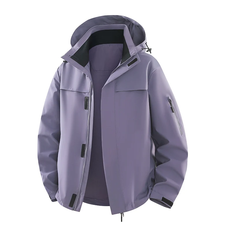 Herren Urbaner Softshell-Outdoorblouson mit Kapuze, verdecktem Reißverschluss und Mehrfach-Taschen Nord Taschen
