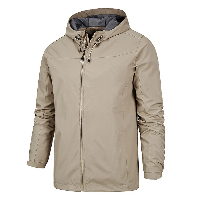 Herren Ultraleichter Ripstop-Kapuzenblouson mit wind- und wasserabweisender Membran Nord Taschen