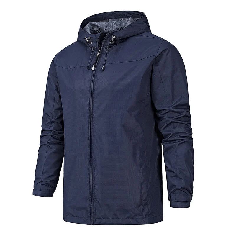 Herren Ultraleichter Ripstop-Kapuzenblouson mit wind- und wasserabweisender Membran Nord Taschen