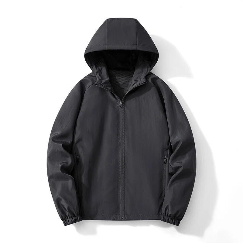 Herren Ultraleichter Kapuzen-Windbreaker mit atmungsaktivem Mesh‑Futter und verdecktem Reißverschluss Nord Taschen