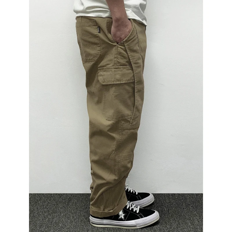 Herren Lässige Baggy-Cargo-Hose mit Knieabnähern, Multitaschen und Workwear-Details Nord Taschen