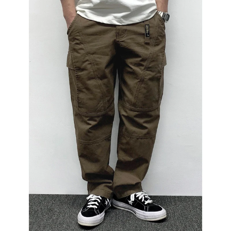 Herren Lässige Baggy-Cargo-Hose mit Knieabnähern, Multitaschen und Workwear-Details Nord Taschen