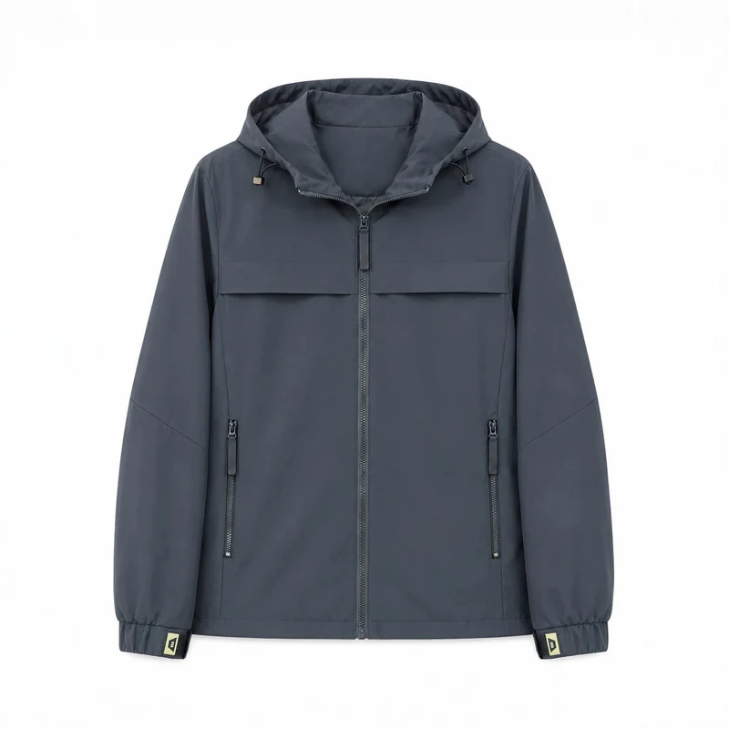 Herren Leichte wasserabweisende Kapuzen‑Softshelljacke mit Reißverschlusstaschen Nord Taschen