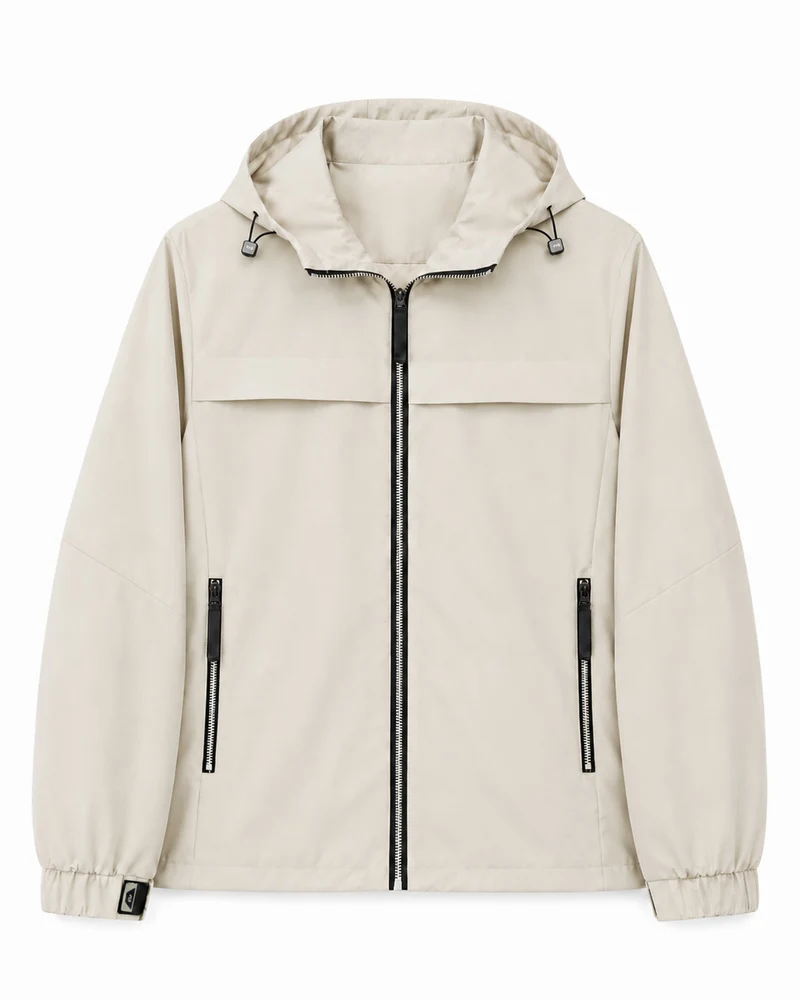 Herren Leichte wasserabweisende Kapuzen‑Softshelljacke mit Reißverschlusstaschen Nord Taschen