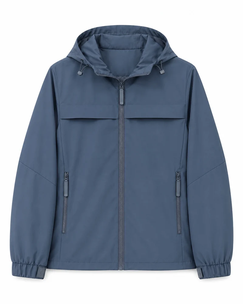 Herren Leichte wasserabweisende Kapuzen‑Softshelljacke mit Reißverschlusstaschen Nord Taschen