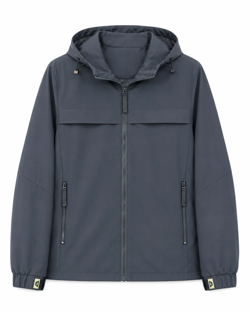 Herren Leichte wasserabweisende Kapuzen‑Softshelljacke mit Reißverschlusstaschen Nord Taschen