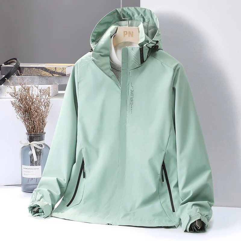 Herren Leichte wasserabweisende Kapuzen‑Shelljacke mit winddichter Membran und verdecktem Reißverschluss Nord Taschen