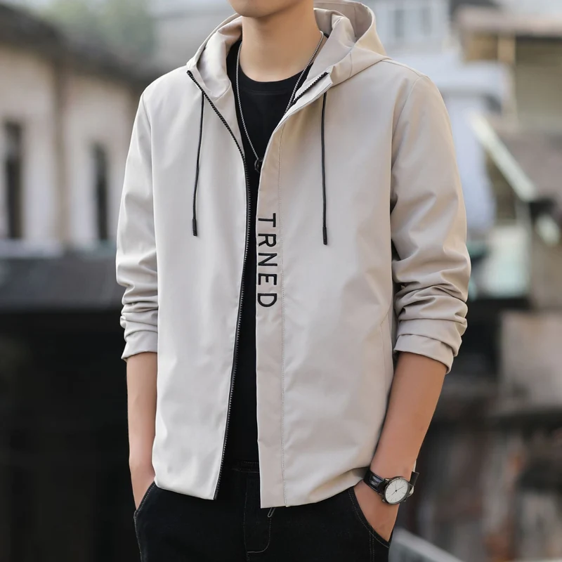 Herren leichte Kapuzen‑Shelljacke mit verdecktem Reißverschluss und minimalistischer Utility‑Optik Nord Taschen