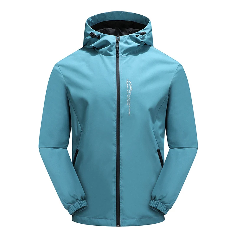 Herren Ultraleichte Regenjacke mit Kapuze, wasserabweisender Membran und getapten Nähten Nord Taschen
