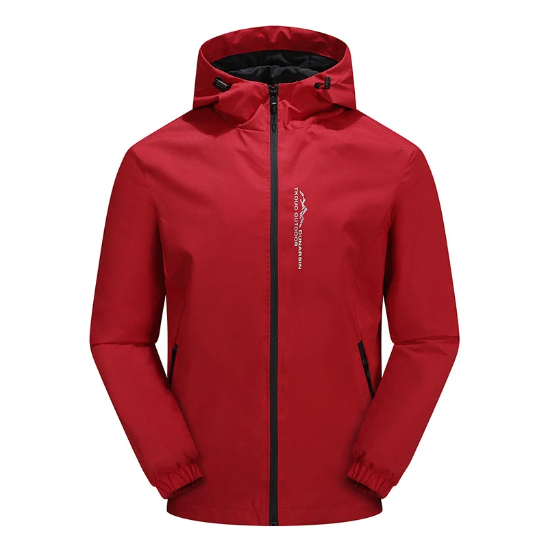 Herren Ultraleichte Regenjacke mit Kapuze, wasserabweisender Membran und getapten Nähten Nord Taschen