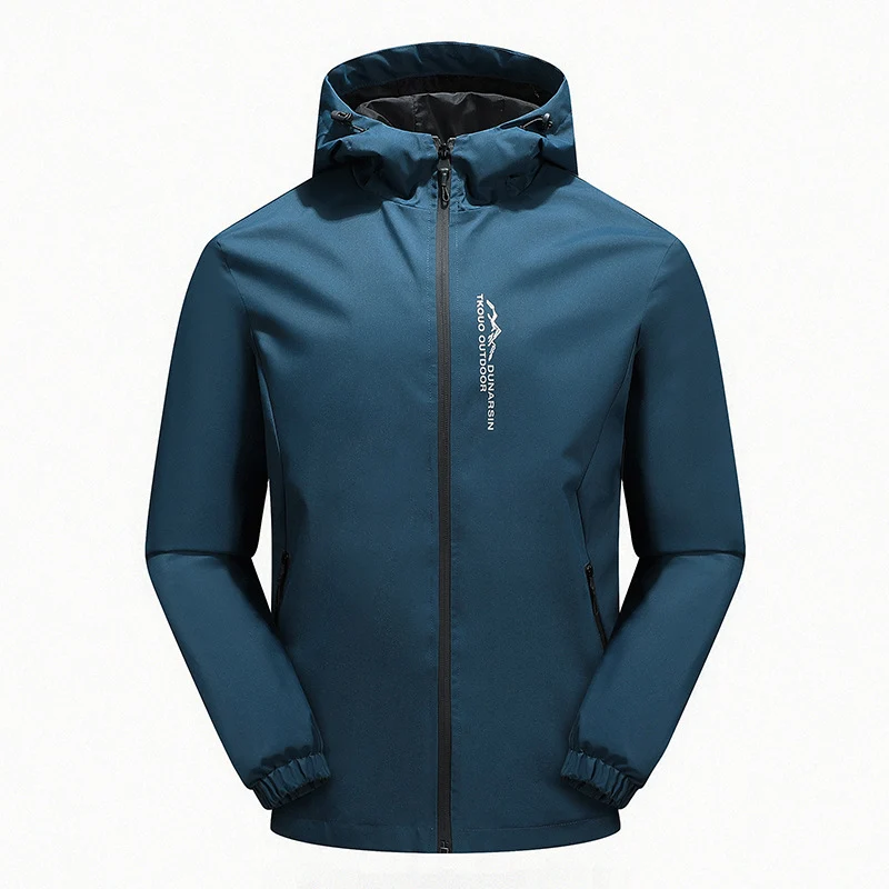 Herren Ultraleichte Regenjacke mit Kapuze, wasserabweisender Membran und getapten Nähten Nord Taschen