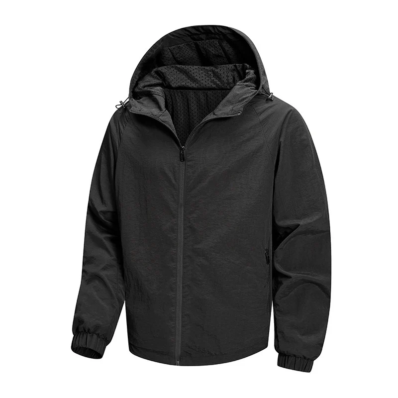 Herren Ultraleichte Packbare Kapuzenjacke mit atmungsaktivem Mesh‑Futter Nord Taschen