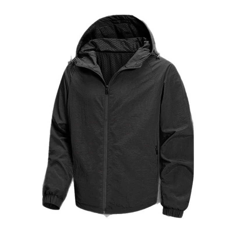 Herren Ultraleichte Packbare Kapuzenjacke mit atmungsaktivem Mesh‑Futter Nord Taschen