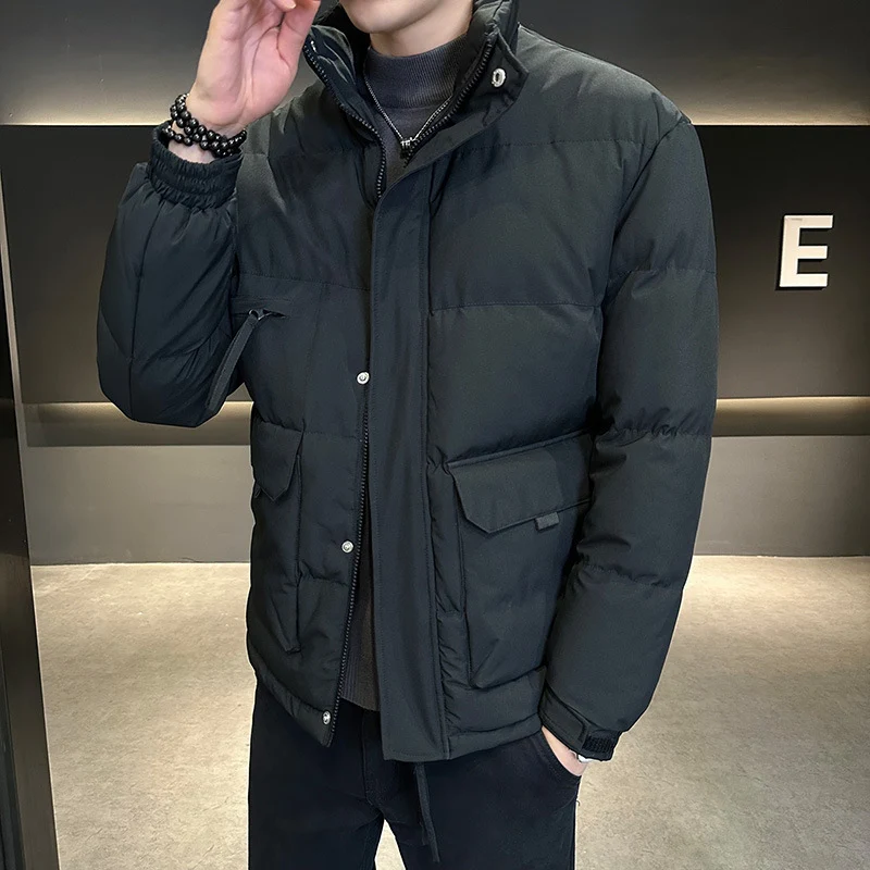Herren Thermo-Steppjacke mit hohem Stehkragen und aufgesetzten Pattentaschen Nord Taschen