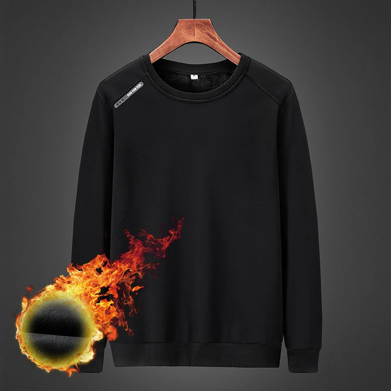 Herren Thermo‑Fleece Rundhals‑Sweatshirt mit Raglanärmeln Nord Taschen