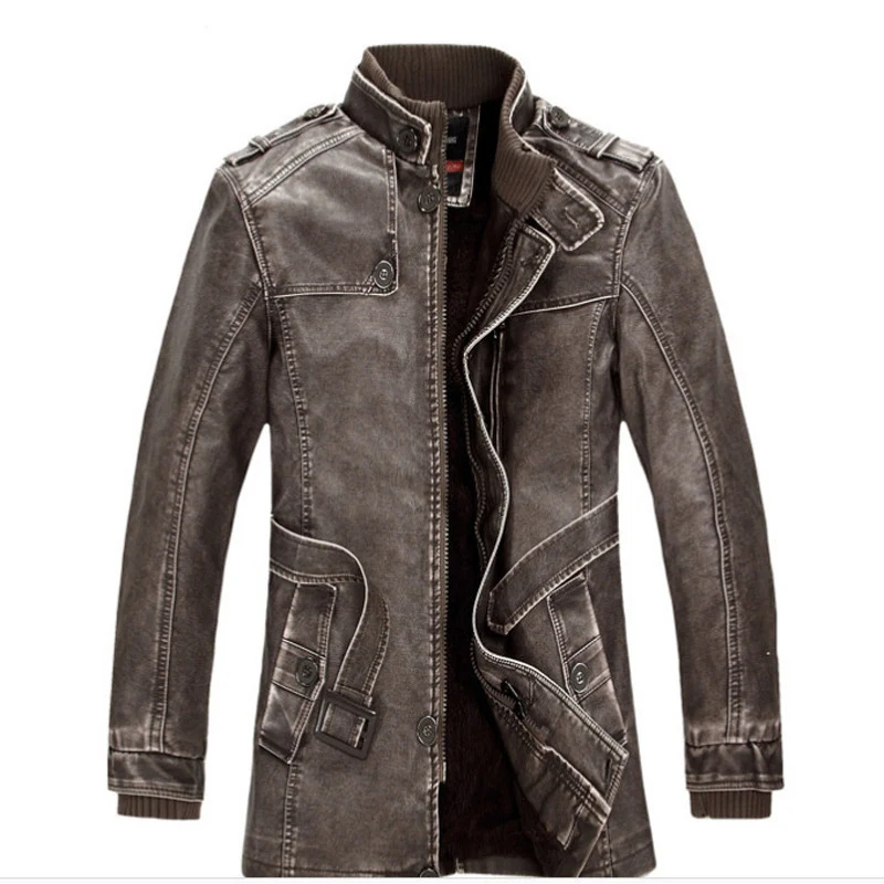 Herren Thermo-Denimparka mit Sherpa‑Futter, hohem Kragen und multifunktionalen Taschen Nord Taschen