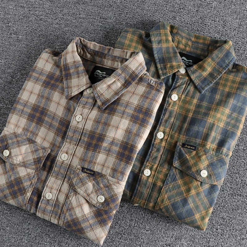 Herren Karo-Flanell-Hemd mit Brusttaschen und legerer Relaxed‑Passform Nord Taschen